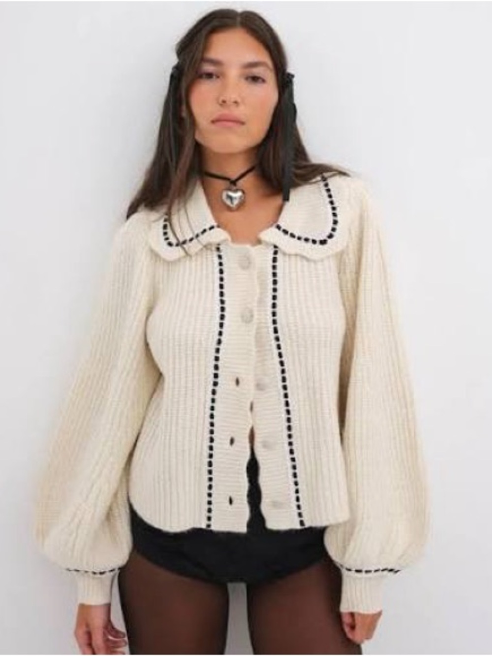 Wool blend Jade Cardigan For Love & Lemons Button up